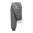 thumbnail image 1 of EnJoCho Toddler Snow Pants Girls Down Pants Windproof Winter Thicker Elastic Waist Trousers Boys Children's Thick Warm Cotton Pants High Waist Plus Down Cotton Pants, 1 of 2