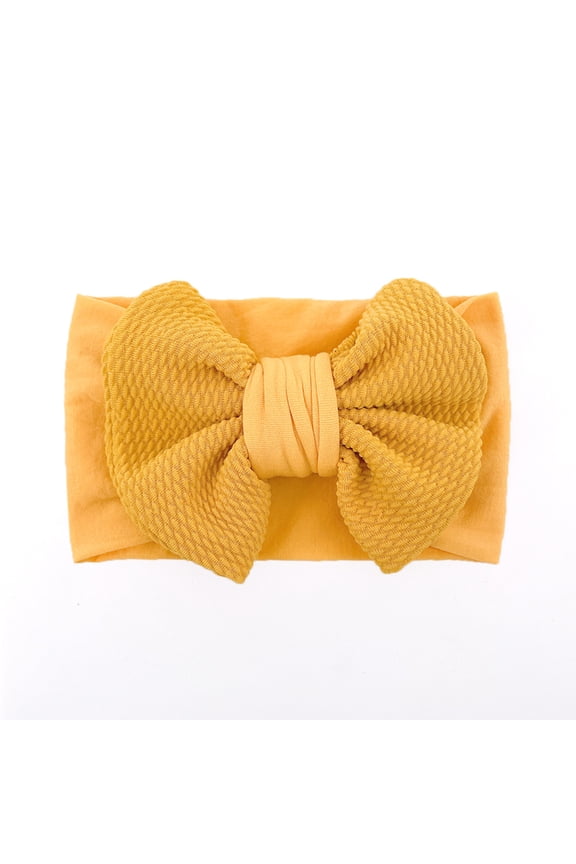 Toddler Solid Hairband Baby Boys Girls Stretch Floral Bow Hairband Headwear 3 Years Baby Kids Super Adorable Head Wear Gifts