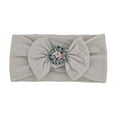 thumbnail image 1 of EnJoCho Toddler Solid Headwear Baby Boys Girls Stretch Floral Bow Hairband 3 Years Baby Small Kids Cute Daily Head Wear, 1 of 3