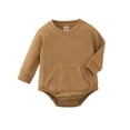 thumbnail image 1 of EnJoCho Toddler Sport Clothing Baby Boys Girls Long Sleeve Cotton Solid Romper Bodysuit Clothes Baby Kids Boys Trendy Casual Comfort Bodysuit Clothing, 1 of 8