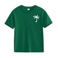 thumbnail image 1 of EnJoCho Toddler T-Shirts Cotton Basic Crew Neck Short Sleeve Tees Soft Summer Undershirts for Boys Girls 2-13Y Everyday T-Shirts, 1 of 3