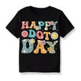 thumbnail image 1 of EnJoCho Toddler Trendy Tops Kids Girls Boys Happy Dot Day Tops Hippie Flowers Letters Prints Soft T Shirt Top for 1 to 10 Years Old Children Summer Casual Playwear, 1 of 4