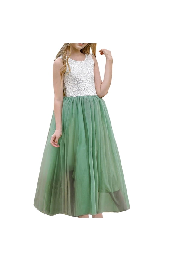 Toddler Tulle Junior Bridesmaid Dress Sequin Flower Girl Dresses for Wedding Kids Cute Princess Pageant Ball Gown Dress