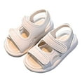 thumbnail image 1 of EnJoCho Toddler White Sports Sandals Little Boys Girls Summer Outdoor Open Toe Sport Shoes Fashion Soft Sole Beach Shoes Toddler Kids Cute Casual Shoes, 1 of 8