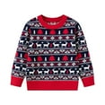 thumbnail image 1 of EnJoCho Toddler 𝖴gly Christmas Sweater Knitted Pullover with 𝖤lk Graphic, Long Sleeve Crewneck Top for Boys Girls Holiday Par𝗍y Xmas Outfit, 1 of 4