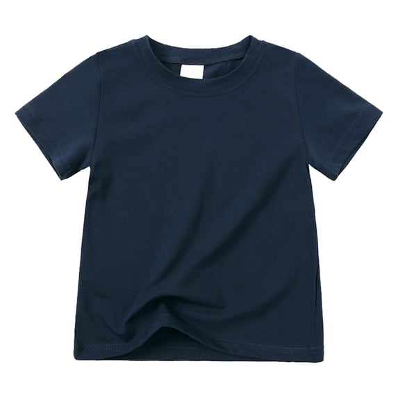 EnJoCho Toddlers Girl Short Sleeve T-Shirt Toddler T Shirts Cotton Summer Tshirts Boys Girls Basic Tee Undershirts Short Sleeve Clothes Crew Neck Shirts 2-7Y