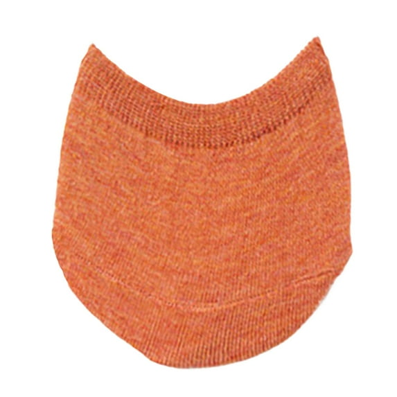 EnJoCho Toe Topper Socks for Women, Mule Socks Half Toe Socks Toe Topper Liner Half Socks Cotton Socks Seamless No Show Liner Half Socks for Heels, Non-Skid Bottom Mule Socks