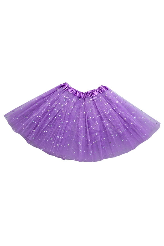 Tutu Skirt For Girls Toddler Girls Tutu Min𝗂 Skirts Sequin Tulle Skirt Kids Ballet Dance Mesh Birthday Par𝗍y Cheerleader Skirt 3-13 Years