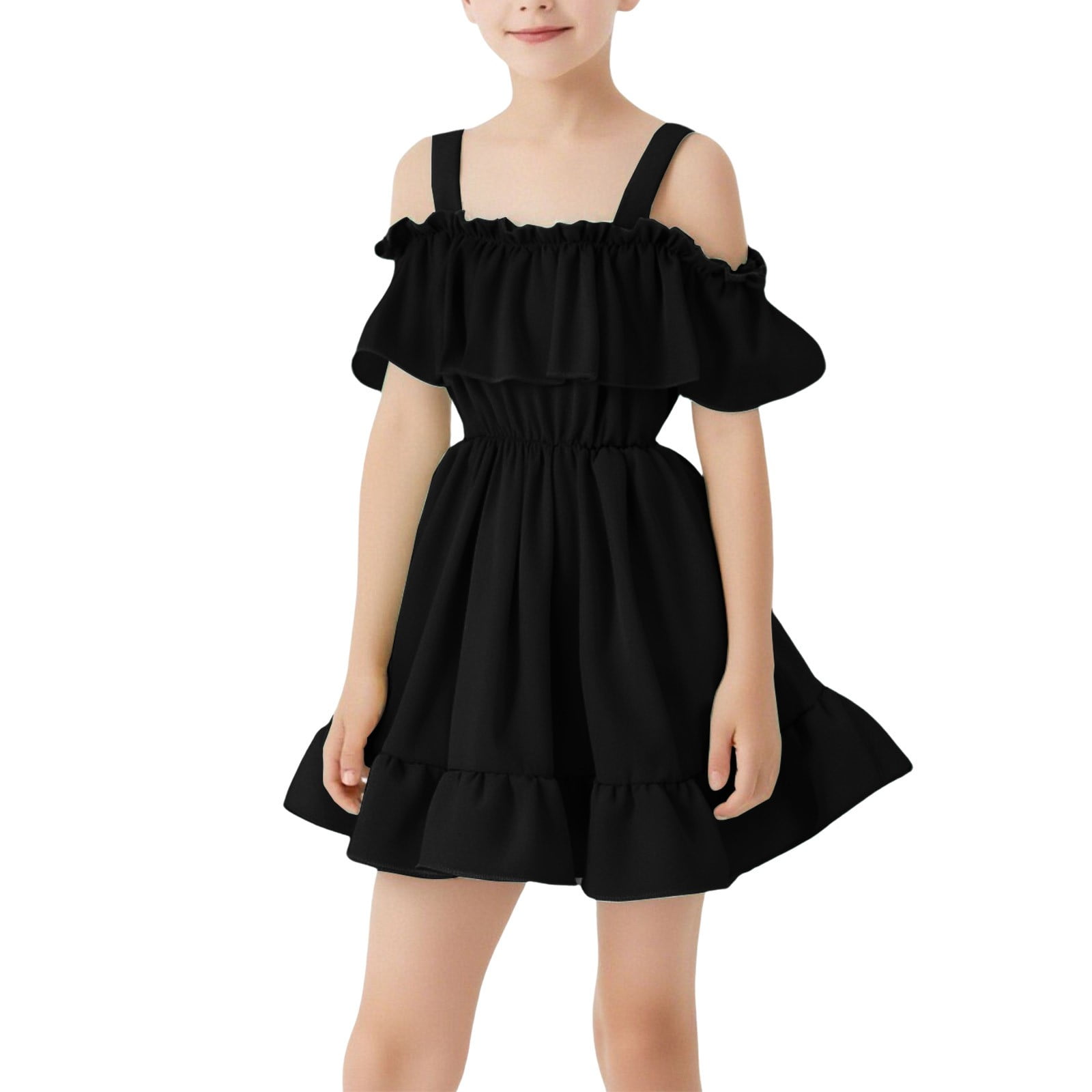 EnJoCho Tween Girls Off The Shoulder Birthday Party Dress Kids Wedding ...