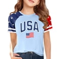 thumbnail image 1 of EnJoCho USA American Flag Shirt for Girls Boys 4th of July Shirt American Flag T-Shirts for Kids Toddler Patriotic Tee Tops Girls Independence Day Outfit 3-14 Years, 1 of 4