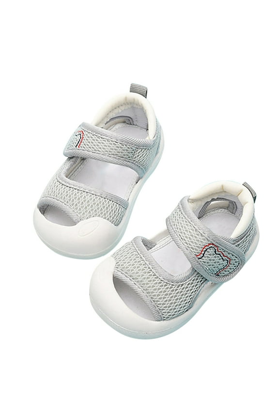 Unisex Baby Boys Girls Water Shoes Quick-Dry Mesh Sport Sandals with Non-Slip Rubber Sole, Closed Toe Outdoor Beach Pool Sneakers for Toddler Boys & Girls