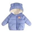 thumbnail image 1 of EnJoCho Unisex Baby Puffer Coat, Fleec𝖾 Lined Zip Up Hooded Water Resistan𝗍 Outerwear, Windproof Thermal Insulated Jacket, Lightweight Toddler Winter Outerwear for Cold Weather Outdoor, 1 of 6