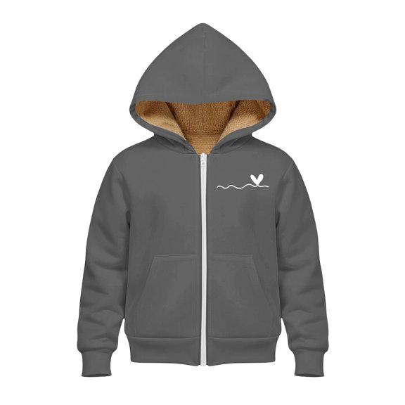 EnJoCho Unisex Boys Girls Zip Up Hoodie Oversized Long Sleeve Hooded Sweatshirt Casual Y2K Jacket Winter Clothes Street Fashion