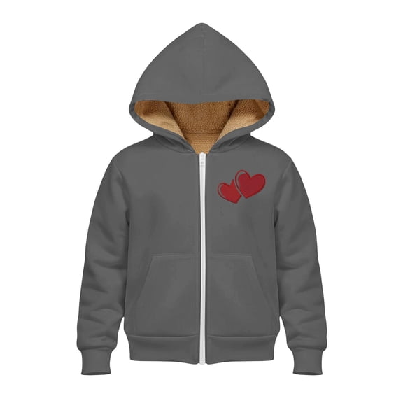 EnJoCho Unisex Boys Girls Zip Up Hoodie Oversized Long Sleeve Hooded Sweatshirt Casual Y2K Jacket Winter Clothes Street Fashion