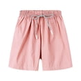 thumbnail image 1 of EnJoCho Toddler Boy Summer Casual Clothes Kids Boys Girls Short Plain Color Fan Sports Pants Lace Up Beach Summer Baby Harem Shorts Clearance 5-6 Years, 1 of 9