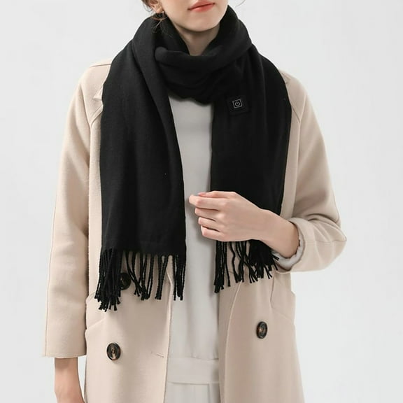 EnJoCho Unisex New Heated Neck Warmer Heating Scarf Solid Color Heating Scarf Men And Women New Heating Scarf (charging Not Included) Soft And Comfortable Scarves For Women