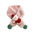 thumbnail image 1 of EnJoCho Winter Christmas Plush Shawl Scarf Kid Fashion Scarf for Girls ＆ Boys Plush Warm Scarf Cute Santa Outdoor Neck Winter Scarf for Child, 1 of 2
