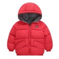 thumbnail image 1 of EnJoCho Winter Coats Kids Hoods Padded Light Down Jacket Baby Boys Girls Babys Toddlers Warm Hooded Puffer Outerwear Snow Jacket, 1 of 5