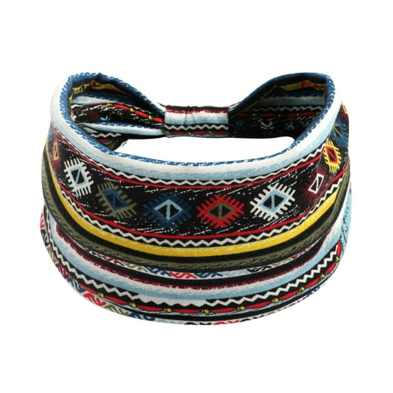 EnJoCho Women Elastic Headband Ladies Yoga Hijab Exercise Wicking Headband Elastic Non Slip Knotted Running Sports Hairband for Girls