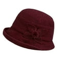 thumbnail image 1 of EnJoCho Women Fashion Cap Autumn And Spring Dome Casual Fisherman Pot Hat Small Bowler Hiking Hat, 1 of 8