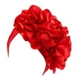 thumbnail image 1 of EnJoCho Women Fashion Hat Ladies Casual Big Flowers Solid Head Hat Cap Headwear Turban Cap Slouchy Headwear, 1 of 6