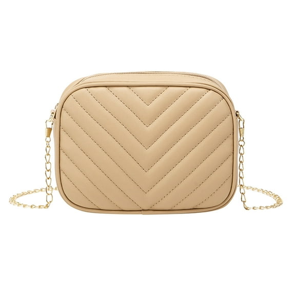 EnJoCho Women Messenger Bag Fashion Simple Stripe Trend Chain Shoulder Bag Purse Practical Casual Matching Trendy Bags for Men Women Clearance