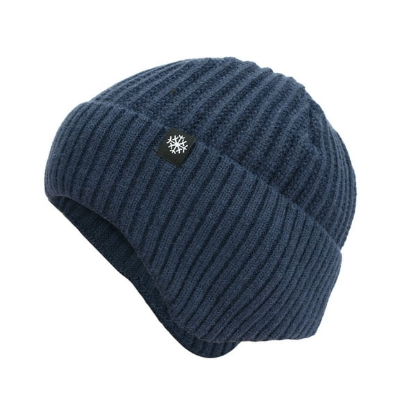 EnJoCho Women'S Fashion Knit Beanie Hat Warm Cable Knit Hats Soft Stretch Thick Cute Knitted Cap For Cold Weather Letter Hats Gender-Neutral Warm Woolly Hat