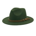 thumbnail image 1 of EnJoCho Women Sport Hat Windfall Men Vintage Wide Brim Fedora Hat With Belt Buckle Outdoor Holidays Caps, 1 of 4