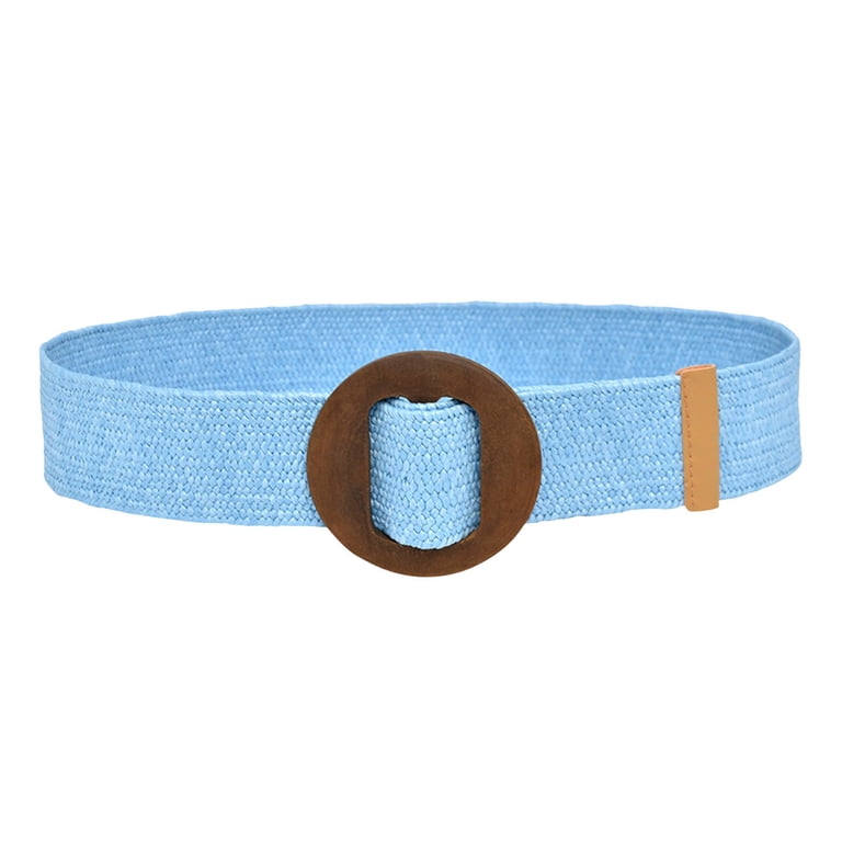 EnJoCho Women Straw Woven Belt Elastic Rattan Waist Belt  display picture 3