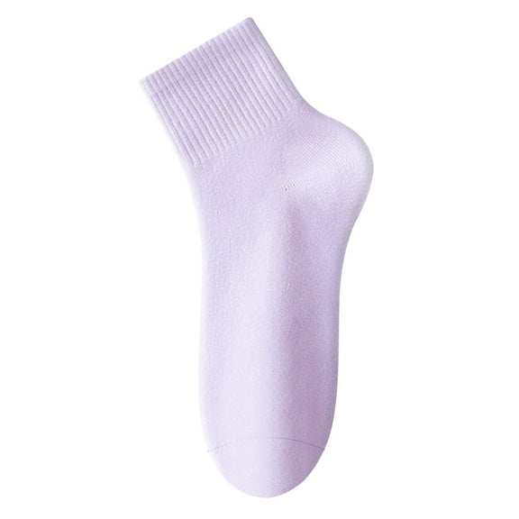 EnJoCho Women Thin Cotton Socks Breathable Casual Crew Socks Toe Women Above Ankle Crew Socks Comfort Running Socks For Women Unique Fashion Mid-Calf Socks For Ladies