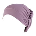 thumbnail image 1 of EnJoCho Quick Dryinging Caps for Women Cotton Turban Sleep Cap Chemo Hats Headband Turban Scarf Soft Slouchy Hair Cover, 1 of 4