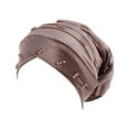 thumbnail image 1 of EnJoCho Women's Headwraps Women's Eid Al Fitr Folding Pile Hat Pearl Headband Hat Headband Non Slip Turban, 1 of 5
