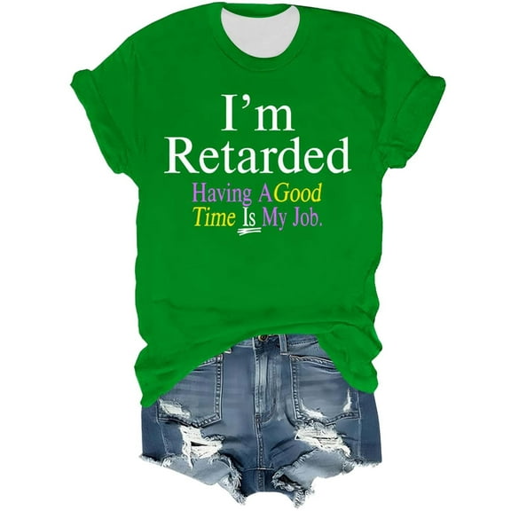 EnJoCho Women's Plush Size Tops Women's Fashion Casual Letter Printed Round Neck Short Sleeve Top T Shirt Casual Plus Size Blouse Going Out 2024 Trendy Active Wear Tops