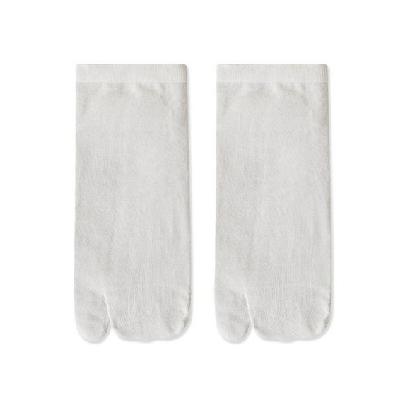 EnJoCho Women's Solid 2 Toe Flip Flop Tabi Socks Ankle Cotton Women Split Toe Design Separates Toes Bunion And A Bunion Pad Toe Friction And Hallux Valgus