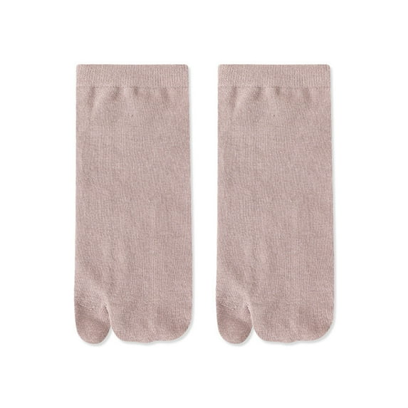 EnJoCho Women's Solid 2 Toe Flip Flop Tabi Socks Ankle Cotton Women Split Toe Design Separates Toes Bunion And A Bunion Pad Toe Friction And Hallux Valgus