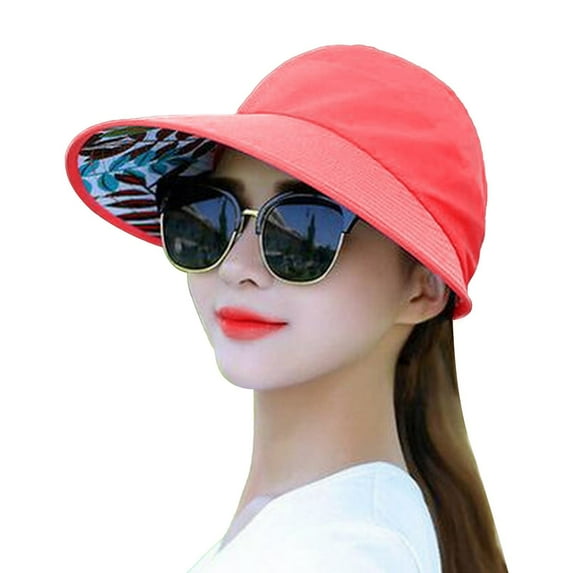 EnJoCho Women's Spring And Summer Fashion Top Line Large Edge Sunshade Hat Breathable Hat for Teen Girls