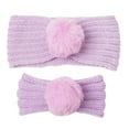 thumbnail image 1 of EnJoCho Womens Baby Christmas Headband Set For Family Cute Soft Stretch Knitted Headbands Knotted Solid Headwear For Mom & Baby, 1 of 4