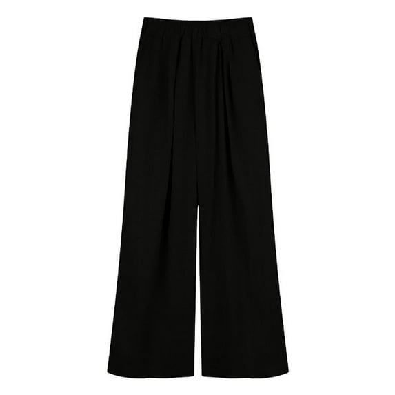 EnJoCho Youth Girls Kids Baggy Straight Pants Wide Leg Elastic Waist Solid Color Casual Joggers Trendy Comfy Trousers Sweatpants Loungš¾ Wear Everyday Streetwear Bottoms