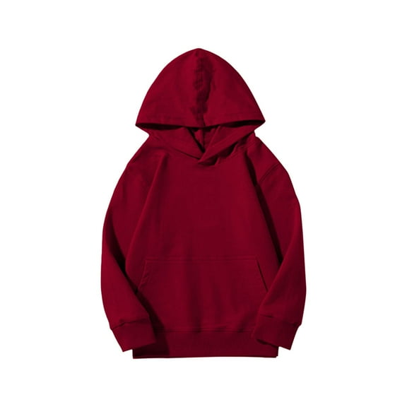 EnJoCho Youth Pullover Hoodies Sweatshirts Boys Girls Oversized Long Sleeve School Soft Tops Pockets Casual Streetwear Everyday Wear Comfortable Trendy Youth Fashion Loung𝖾wear