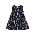 thumbnail image 1 of EnJoCho toddler Cute Dress Baby Kids Girls Sleeveless IceCream Cake Print Dresses Casual Clothes Baby Kids Summer Casual Beach Dresses 2-3 Years, 1 of 4