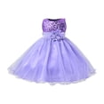 thumbnail image 1 of EnJoCho toddler Wedding Dress Kids Baby Girl Sequin Sleeveless Tulle Princess Dress Flower Belt for 3 to 10 Years Fashion Birthday Party Dresses, 1 of 4