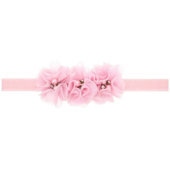 EnJoChoPrincess Flower Headband Kids Baby Girls Rainbow Floral Hair Band Flower Headwear Toddler Comfort Headband Babies Gifts