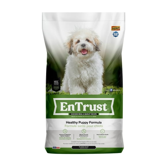 EnTrust Premium Puppy Dog Food Chicken Meal and Barley Recipe 20lbs