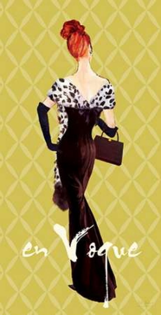 EnVogueFashionIllustration Canvas Art - Art Atelier Alliance (10 x 20)