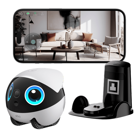 Enabot EBO Air 2 Plus Companion Robot, AI-Powered Smart Security Camera