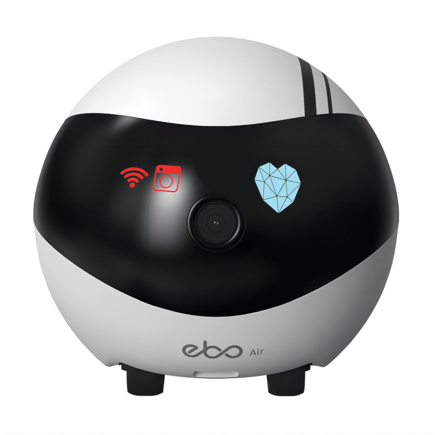 Enabot EBO Air Indoor Wi-Fi Moving 1080p Smart Camera Robot with 2-Way Voice, Night Vision, and Laser Pointer for Pets, EB1304311