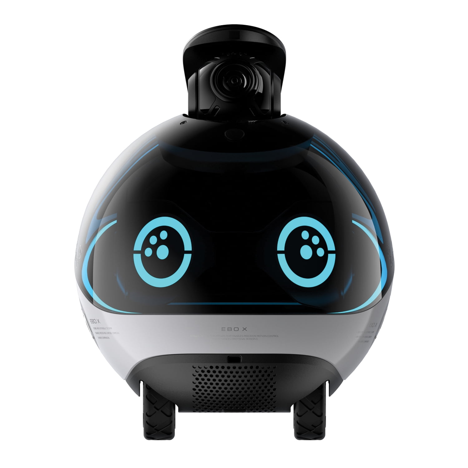 Enabot EBO X Indoor Wi-Fi Moving 4K Smart Home Companion Robot Camera with 2-Way Voice, Smart Mapping, Alexa Built-in, and Fall Detection, EB1305311