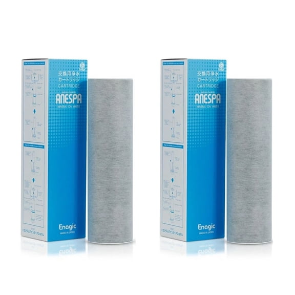 Enagic Anespa External Cartridge Set of 2 Replacement Filter Removes Chlorine