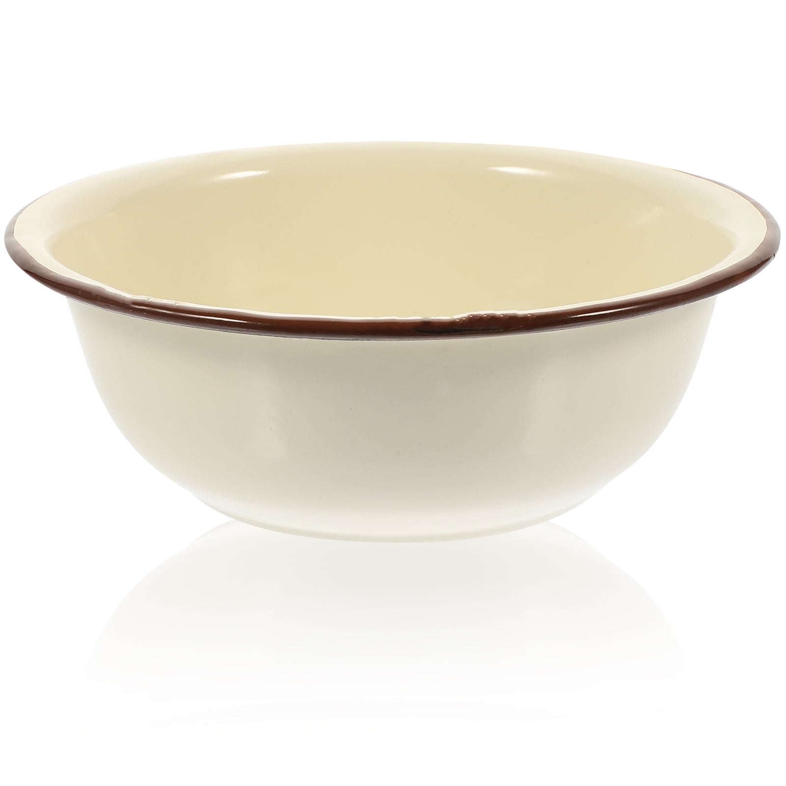 Enamel Basin Enamel Bowl Vintage Decor Enamel Salad Basin Dessert Bowl