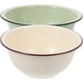 thumbnail image 1 of OHOIOLLA Enamelware Bowl Assorted Color for Preserving Freshness 2Pcs 7.86X7.86X3.73in, 1 of 6